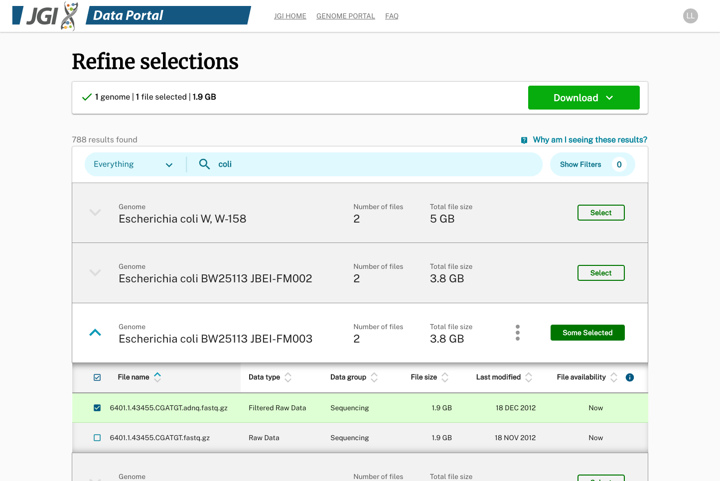 After: a look of the Data Portal